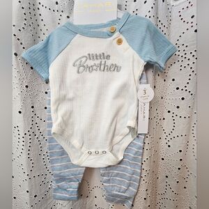 6-9months Tahari 3 piece Little Brother Set